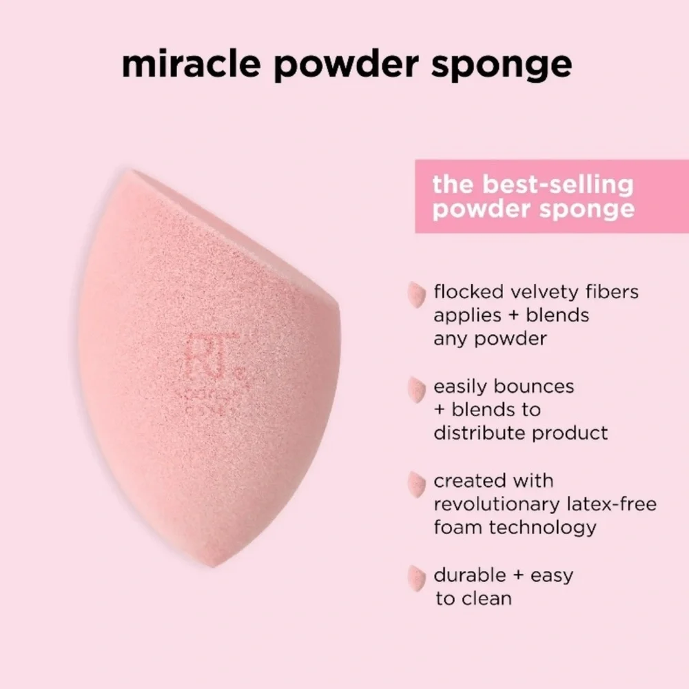 💞 New Real Techniques Iconic Blend & Set Miracle Makeup Sponge Duo